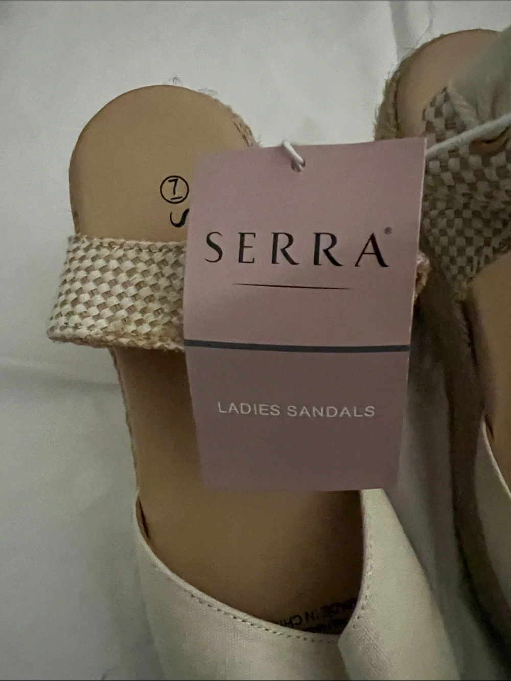 Serra Cream Canvas Espadrille Sandals with Ankle Tie
